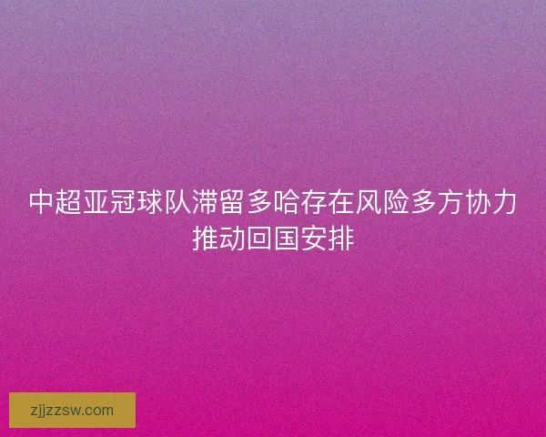 中超亚冠球队滞留多哈存在风险多方协力推动回国安排